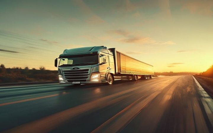 Truck running on the highway after NanoEFX treatment